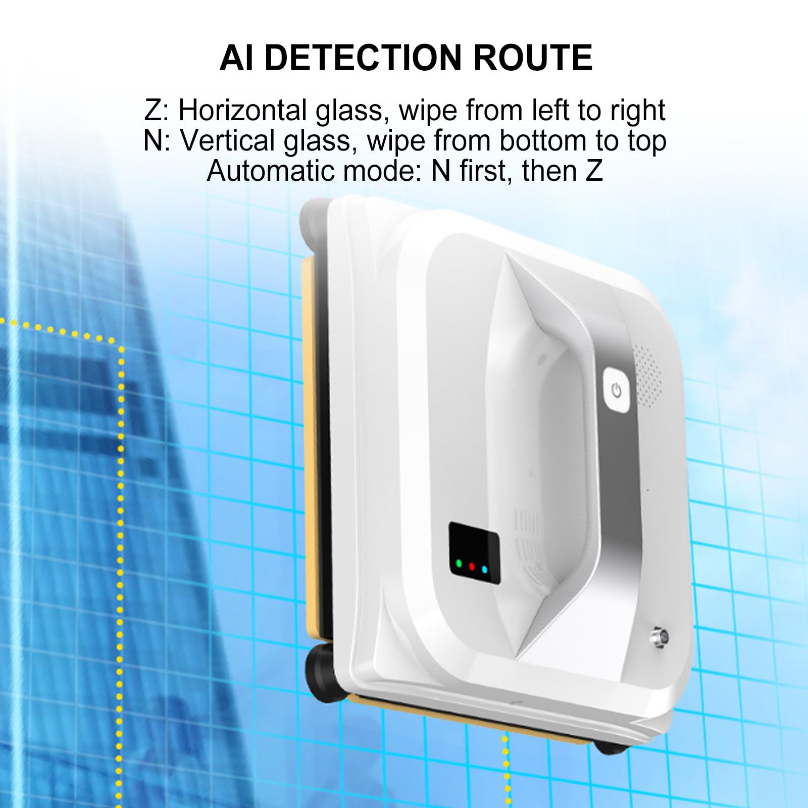 Herramientas De Limpieza De Vidrios Con Aspiradora De 3000 Pa, Con Control Remoto, Ultradelgadas De 9,7 Cm, Para Ventanas De Gran Altura, Vidrio, Azulejos, Limpieza De BañOs