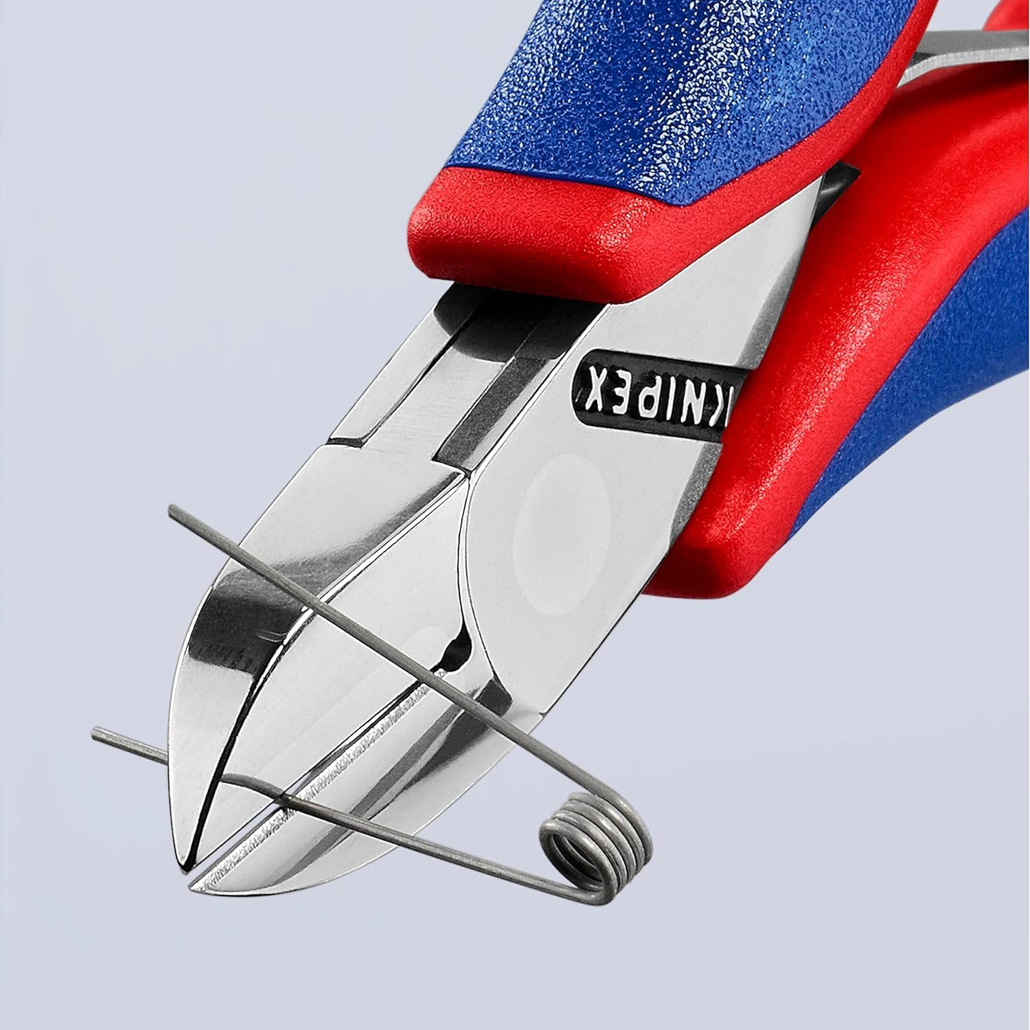 Knipex Pince coupante de côté pour l'électronique avec charnière entrepassée avec poignées multimatières 115 mm, 77 02 115