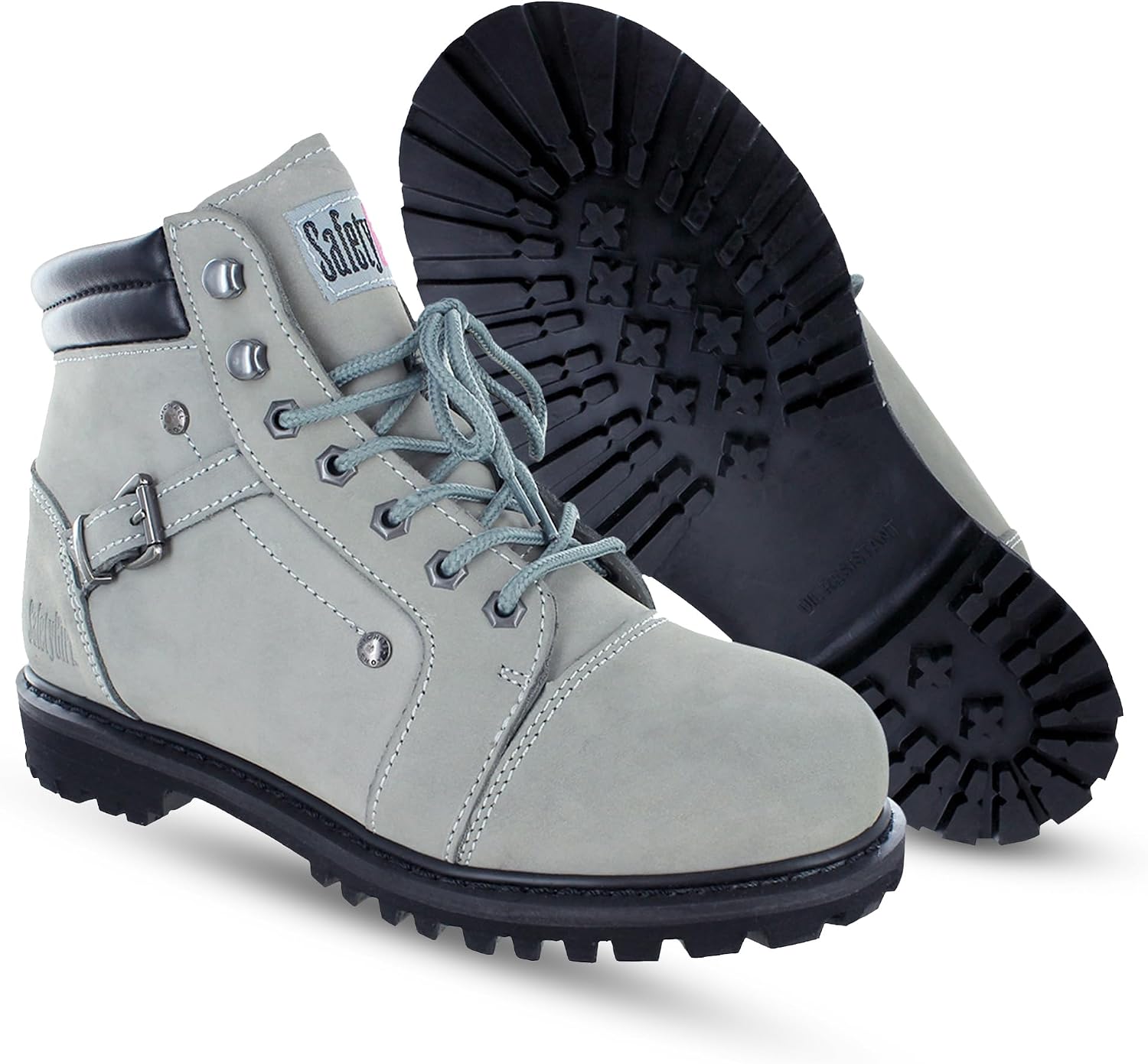 Safety Girl Women's Fusion Steel Toe Work Boots - Gray