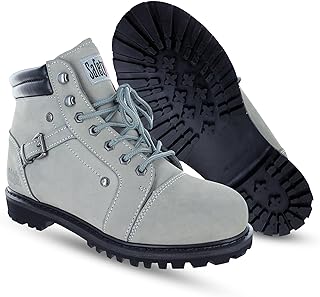 Safety Girl Women's Fusion Steel Toe Work Boots - Gray