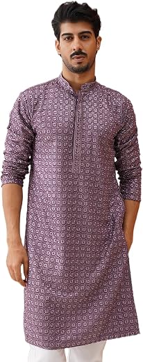 Jompers Embroidered Chikankari and Sequence Kurta Set For Men