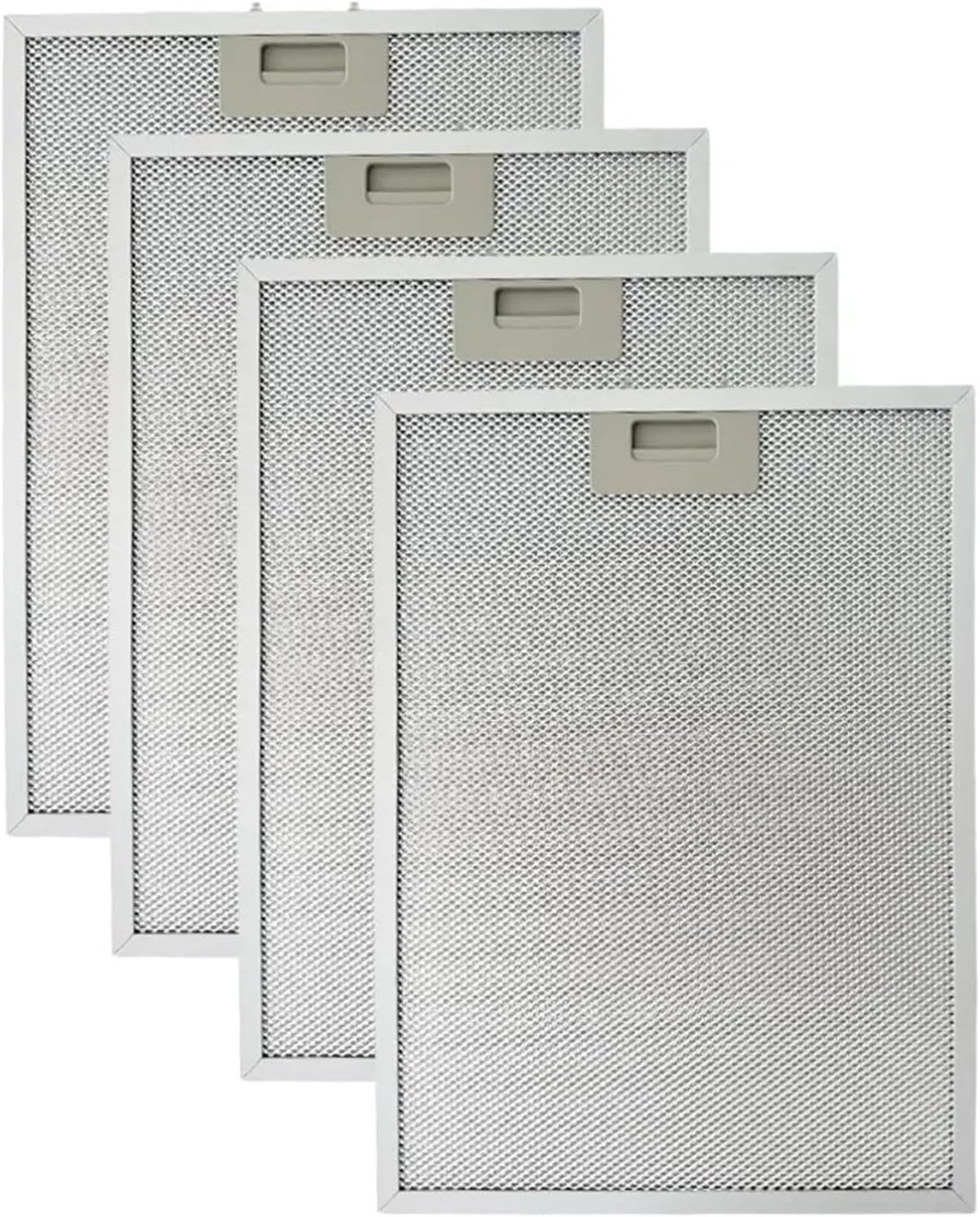 A66T 4Pcs Range Hood Mesh Cover Replacement Parts，BPPFA30，Compatible For Broan，QP130 QP130BL QP130BLC Range Hood Aluminum Mesh Grease Vent Filters