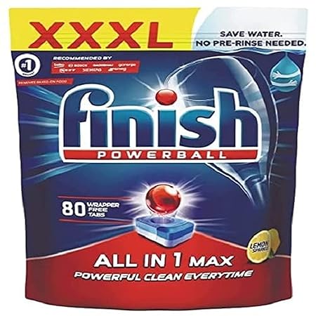 Finish XXXL All in One Max Dishwasher Tablets 80's, Pack of 1