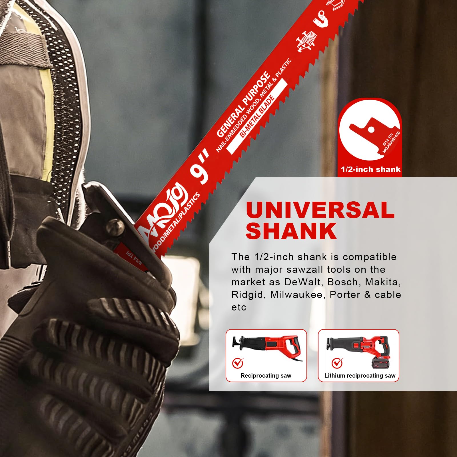 30 Reciprocating Saw Blades - Multi-Material Cuts -7