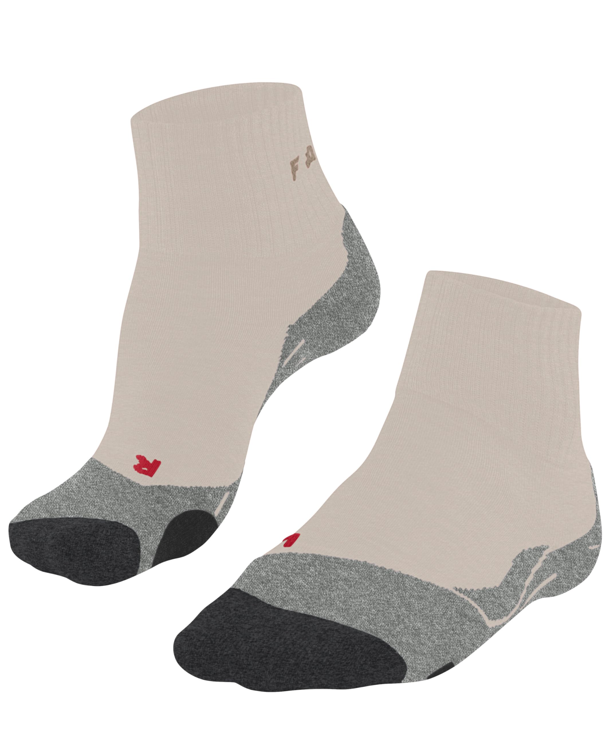 FALKE Women's TK2 Explore Short W Sso Wool Thick Anti-Blister Hiking Socks 1 Pair, Beige Natural 4200, 5.5-6.5