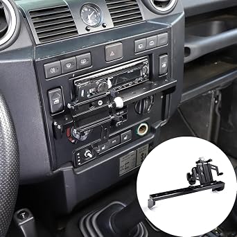 CHEAYAR Multifunctional Car Phone Holder Fit for Land Rover Defender 2004-2018, Dash Panel Track Cell Phone Mount for Car Dashboard Air Vent, Handsfree Dash Phone Stand