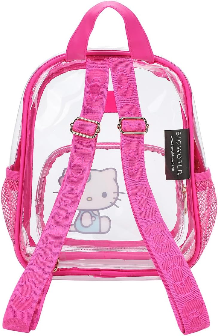 Bioworld Hello Kitty Sitting Character Adult 11" Clear Mini Backpack