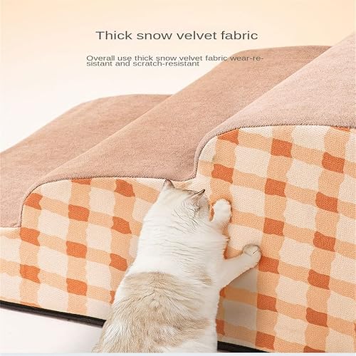Miniatura 6 de ACQUIRE Pet Stairs Steps Stairs Pet Ramp Ladder Removable Dogs Bed Puppy Stairs Climbing Ladde Bedside Sofa
