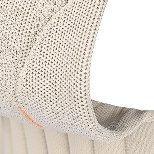 Miniatura 5 de Bebamour Portabebés de punto, cómodo y ligero para 4-24 meses, portabebés ergonómico con capucha para cabeza (blanco)