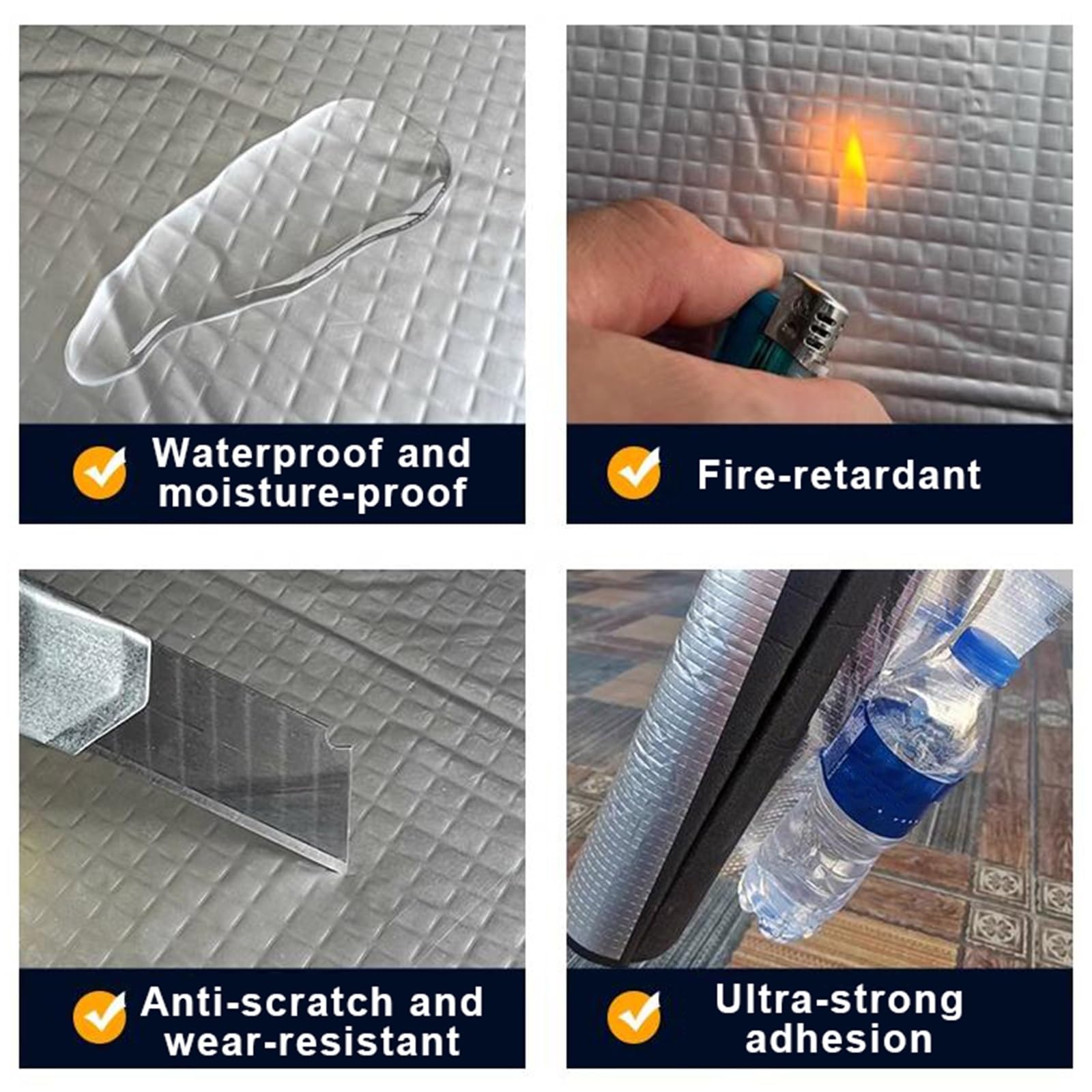 Isolante de Tuyau Anti-Gel Et Calorifuge, 22-219mm ID Tube en Mousse pour Tuyaux Extérieurs, Conduites D'eau Chaude Et Froide, Longueur 0.9M Manchon Isolation en Papier D'aluminium Semi-fendue(ID 219m