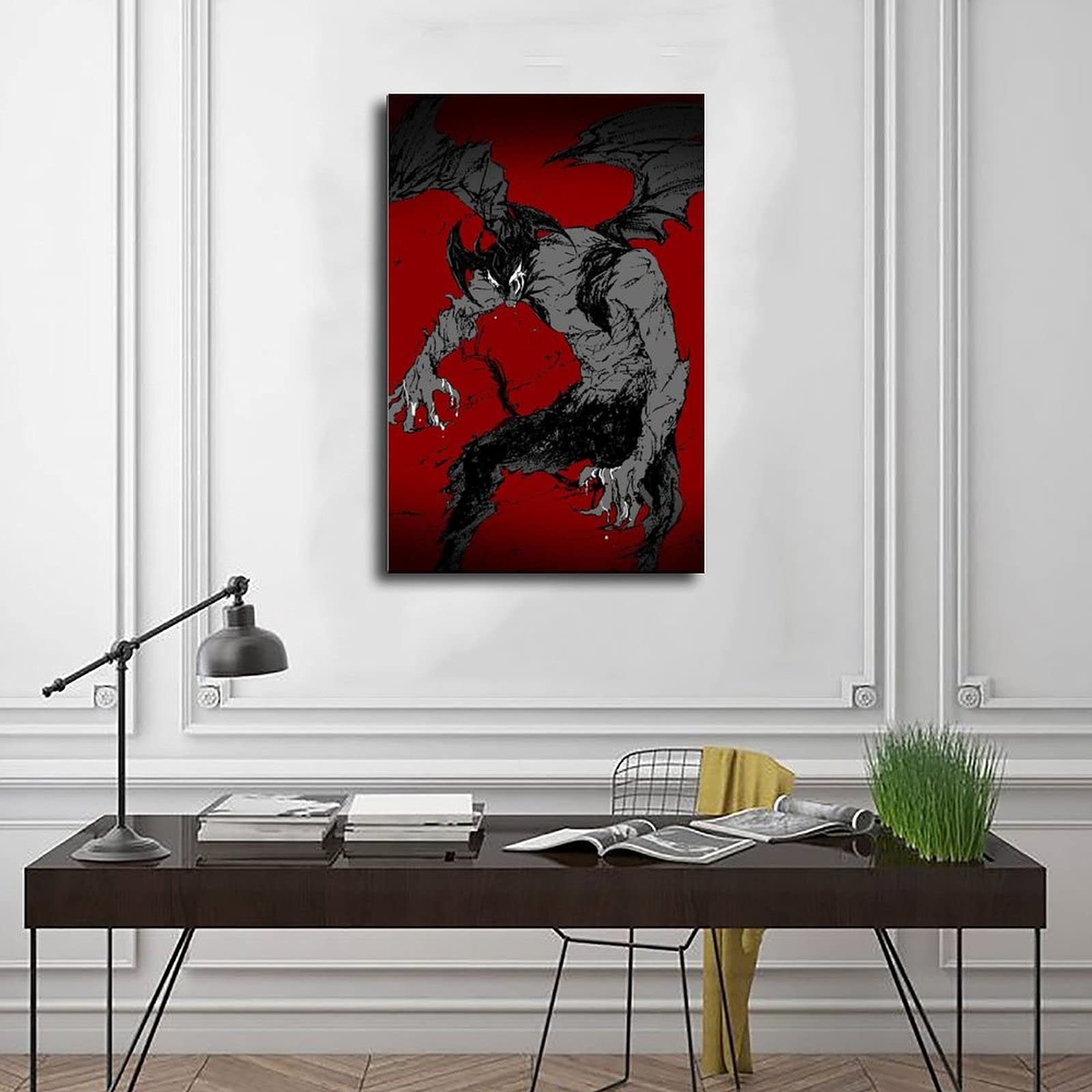 Poster Sur Toile Devilman Crybaby - Déco Murale Tendance Pour Chambre - 40x60 Cm - Style Encadré