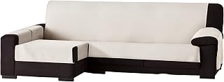 Eysa Bianca Chaise Longue 290 cm Gauche, Vue Frontale, Couleur 00-écru, Coton, Ecru, 37x9x29 cm