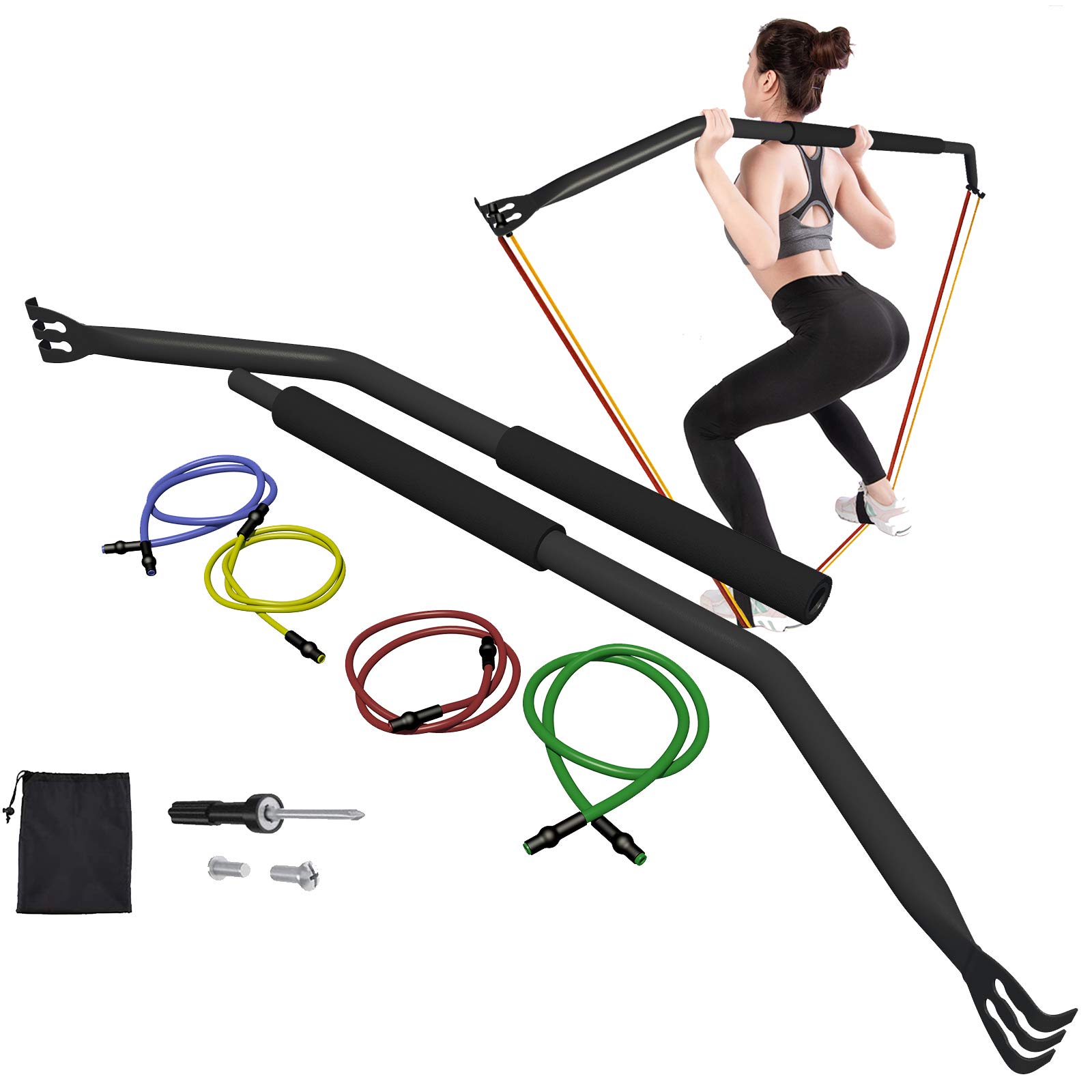 Buy Portable Resistance Training bar Bands, Portable Home Gym