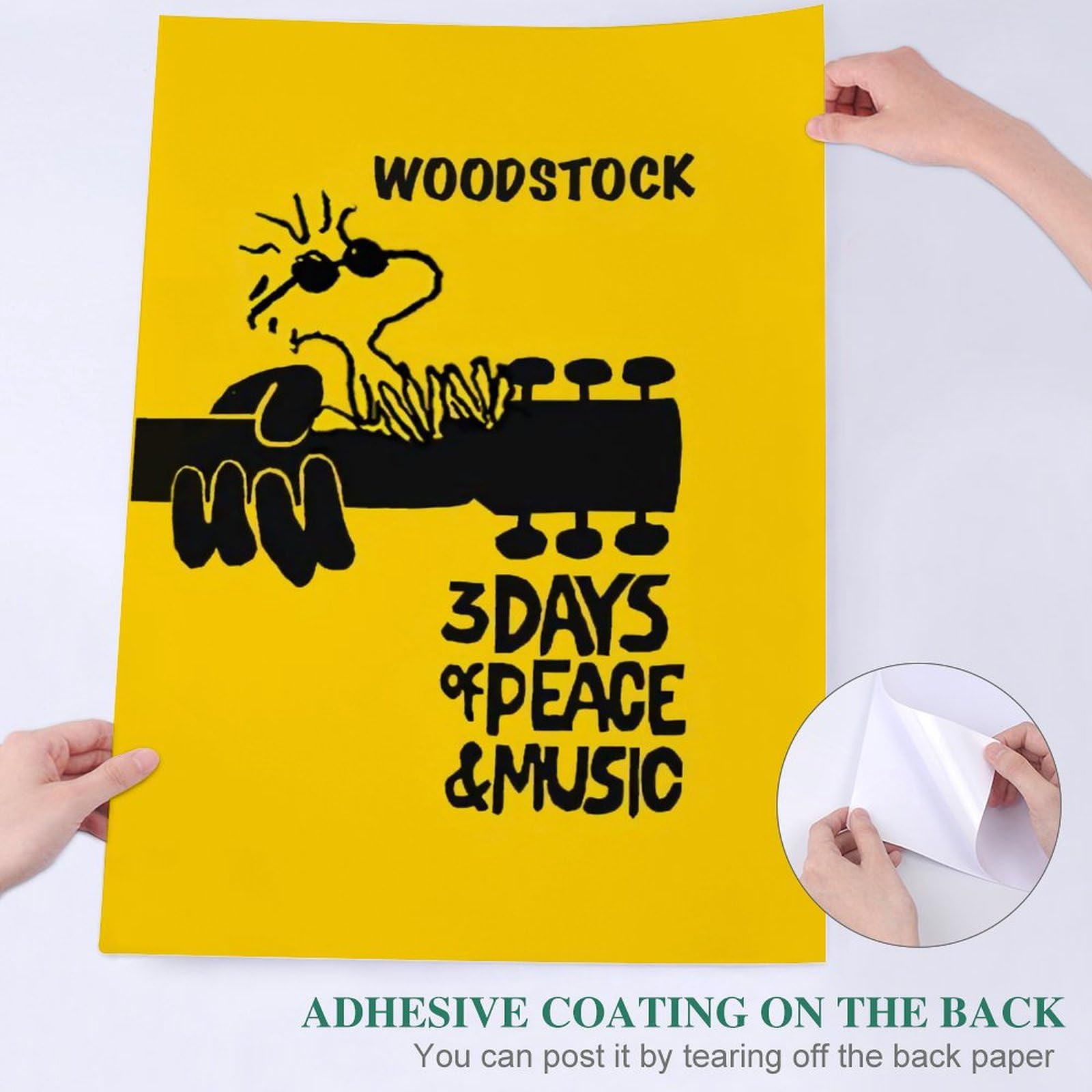 希少】スヌーピーとウッドストックのポスター 送料無料 希少