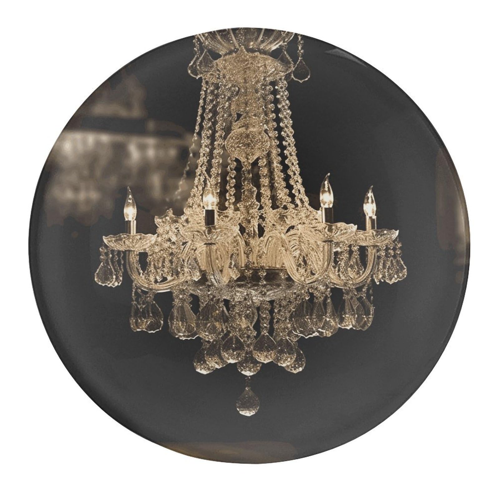 Fekiloot Style Gorgeous Crystal Chandelier Refrigerator Magnet Fridge Magnet2 Pcs