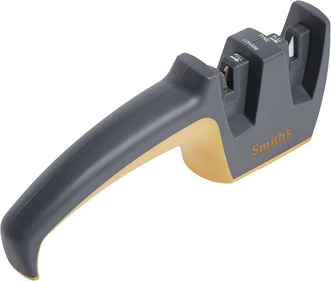 Smith's 50090 PullThru Knife Sharpener Grey Coarse