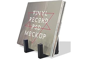 Vinyl Record Storage Holder, Black LP Record Holder, Record Holder for Album