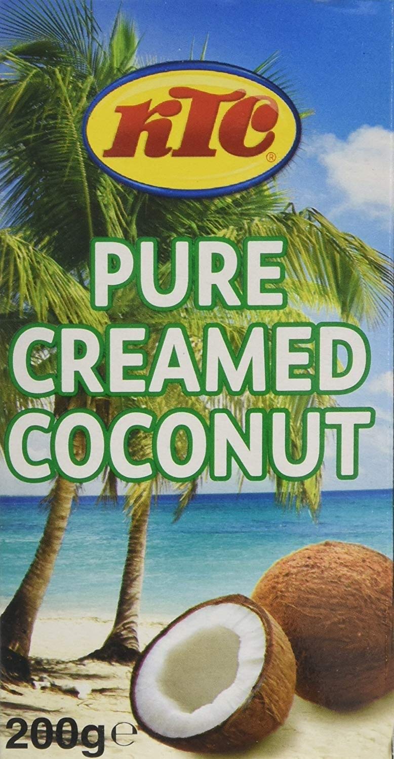 KTC Pure Creamed Coconut - 200g - (Pack of 3)