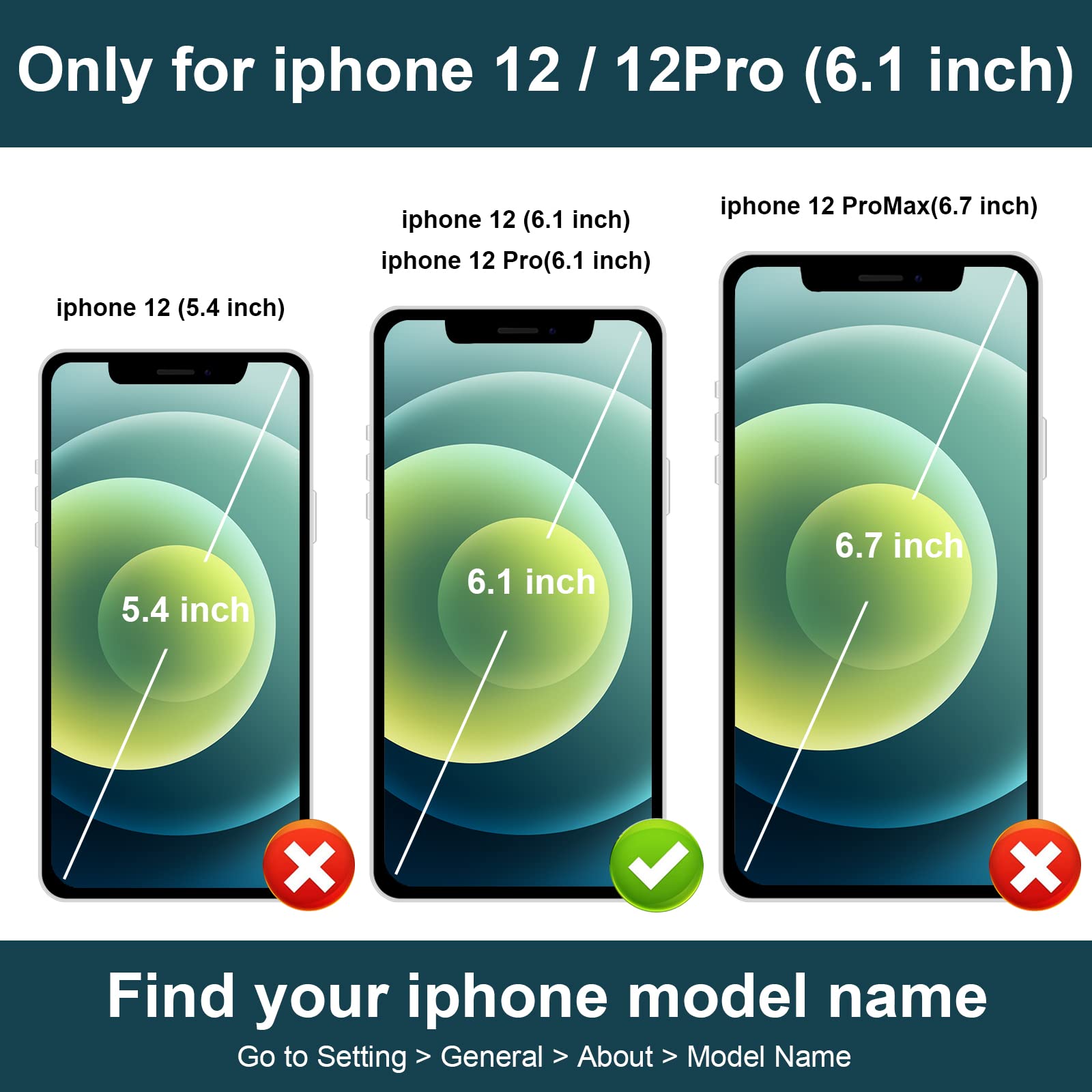 Folosu Compatible with iPhone 12/12 Pro Case Wallet with Card Holder, 360°Rotation Finger Ring Holder Kickstand Protective RFID Blocking PU Leather Double Buttons Flip Cover 6.1 Inch Black