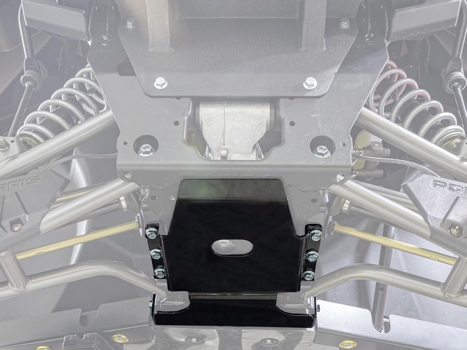 SuperATV Heavy Duty Front Frame Stiffener for 2021+ Polaris Ranger XP 1000 / Crew / Ranger XP Kinetic 2023+ (See Fitment)| Strengthens Your Ranger's Frame | Powder Coated for Durability