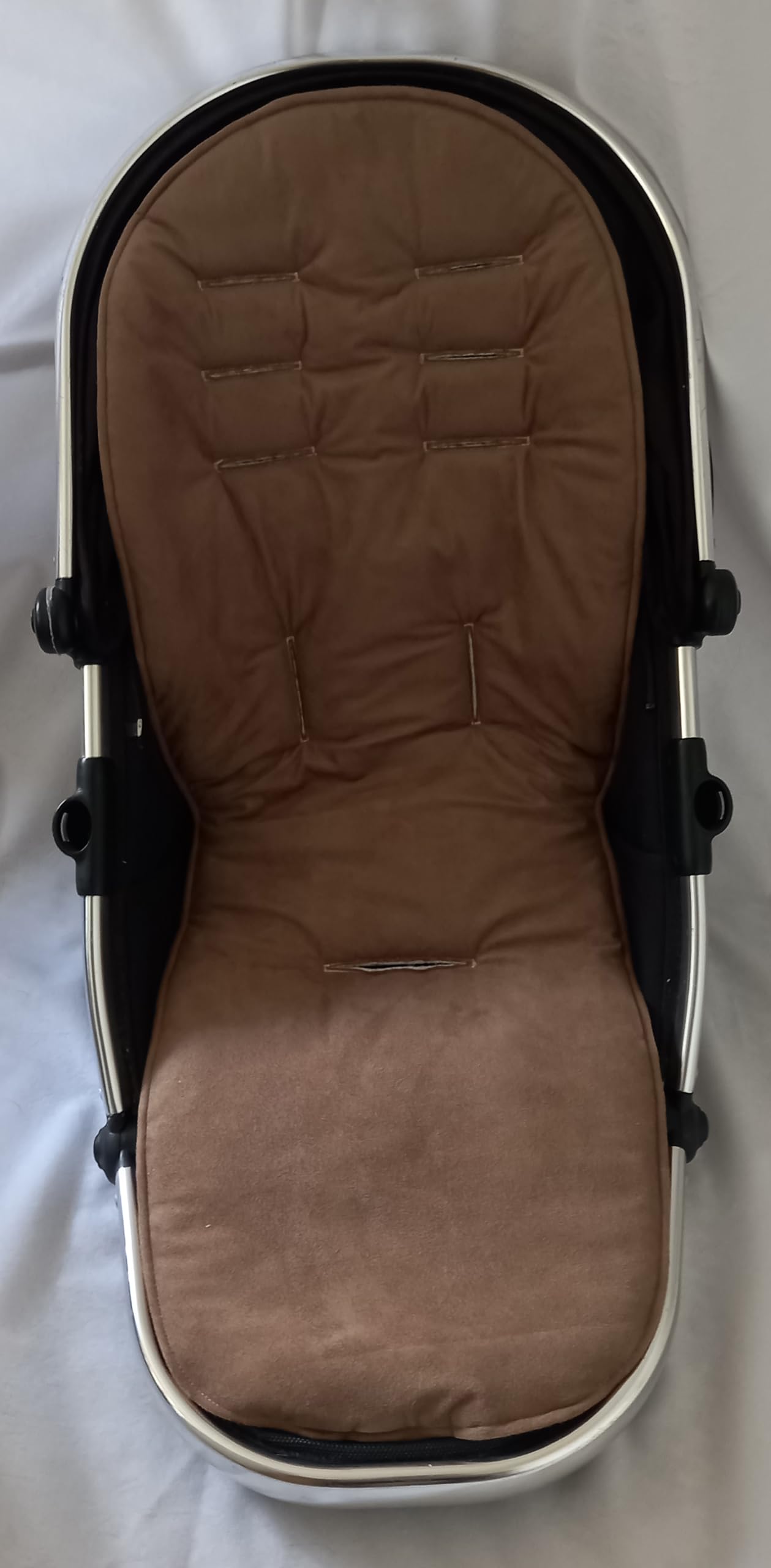 Milk Chocolate Suedette Padded Seat Liner Designed to fit iCandy Peach Pushchairs by Jillyraff