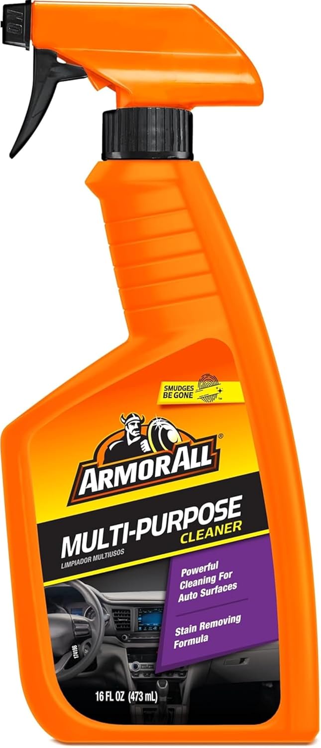 Armor All Multi-Purpose Car Cleaner Spray 16 fl oz Spray Bottle With New Car Scent Multipurpose Interior Cleaner