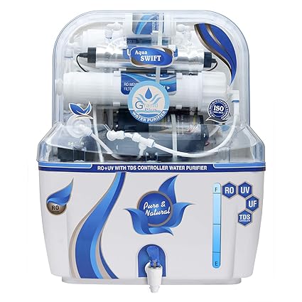 GRAND PLUS SWIFT 10 LTR RO UV UF TDS CONTROLLER WATER PURIFIRE (BLUE)