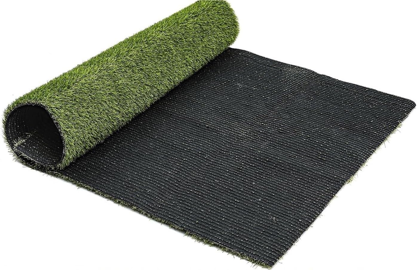 Realistic Artificial Turf Rug,3'x5' Reusable Grass Mat with Drainage Hole for Dog Potty Training Indoor Outdoor(Green,2 * 8)