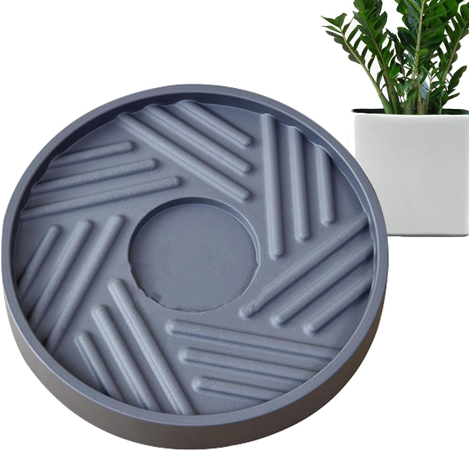 Plant Rollers with Wheels | Round Flower Pot Rolling Tray,Planter Roller Base - for Heavy Objects Vases Backyard Indoor Outdoor Home Garden
