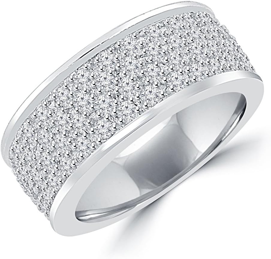 1.50 ct Ladies Round Cut Diamond Anniversary Ring in Platinum