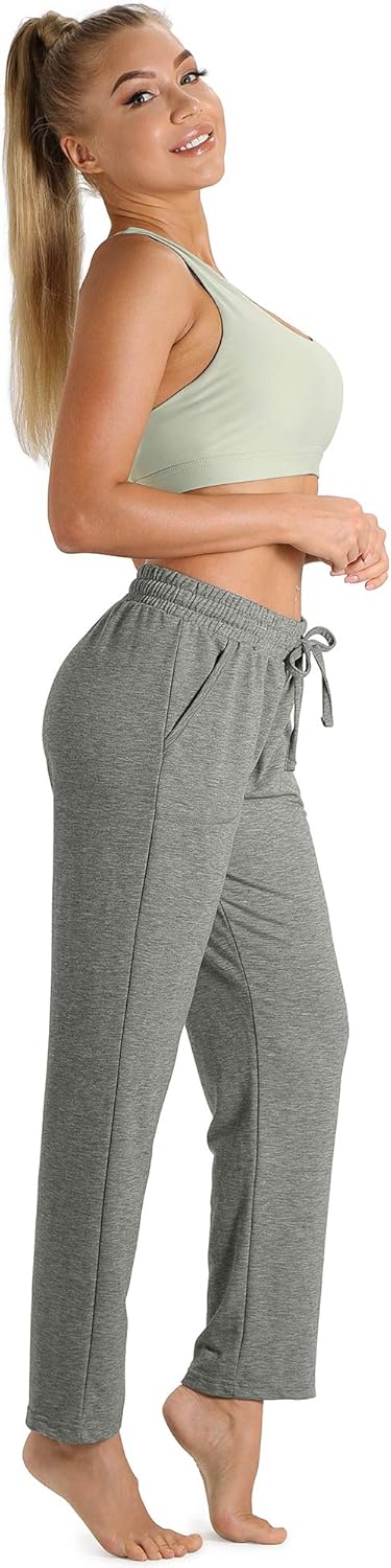 icyzone Sweatpants for Women - Active Joggers Athletic Yoga Lounge Pants with Pockets - Image 2
