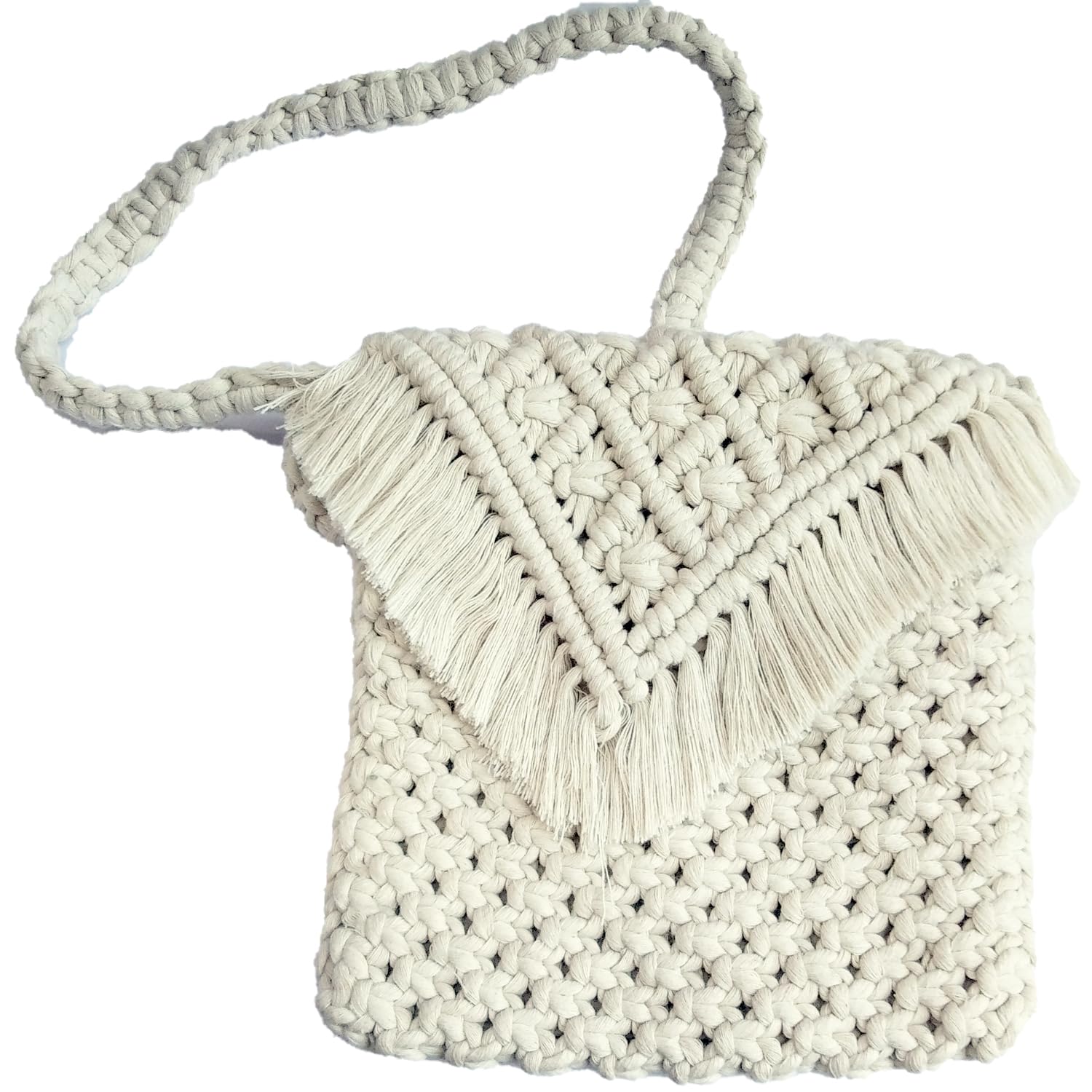 LOVE N BEYOND EMILY Macrame Women Girl Handmade Cotton Boho Crochet Large Green Sling Bag Fashion Gift - Review, Price and Buying Guide