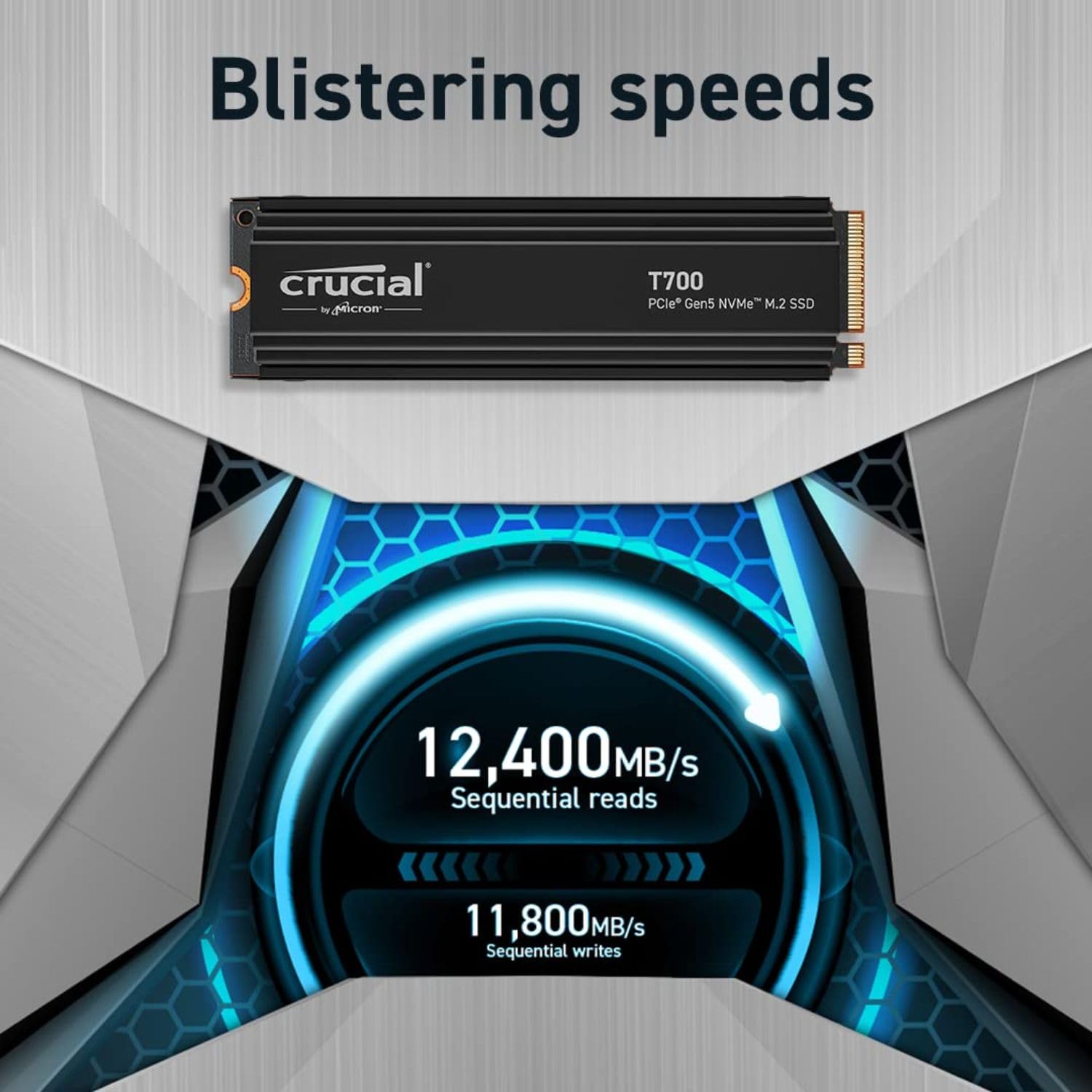 Amazon.com: Crucial T700 4TB Gen5 NVMe M.2 SSD with heatsink - Up