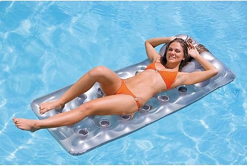 Miniatura 8 de Intex 58894EP - Colchón francés de 18 bolsillos para tumbona de piscina con reposacabezas