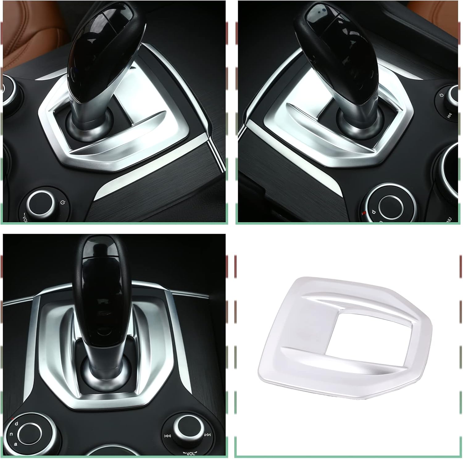 LLKUANG for Alfa Romeo Giulia Stelvio 2017 2018 2019 ABS Matte Interior Center Console Gear Shift Panel Cover Trim
