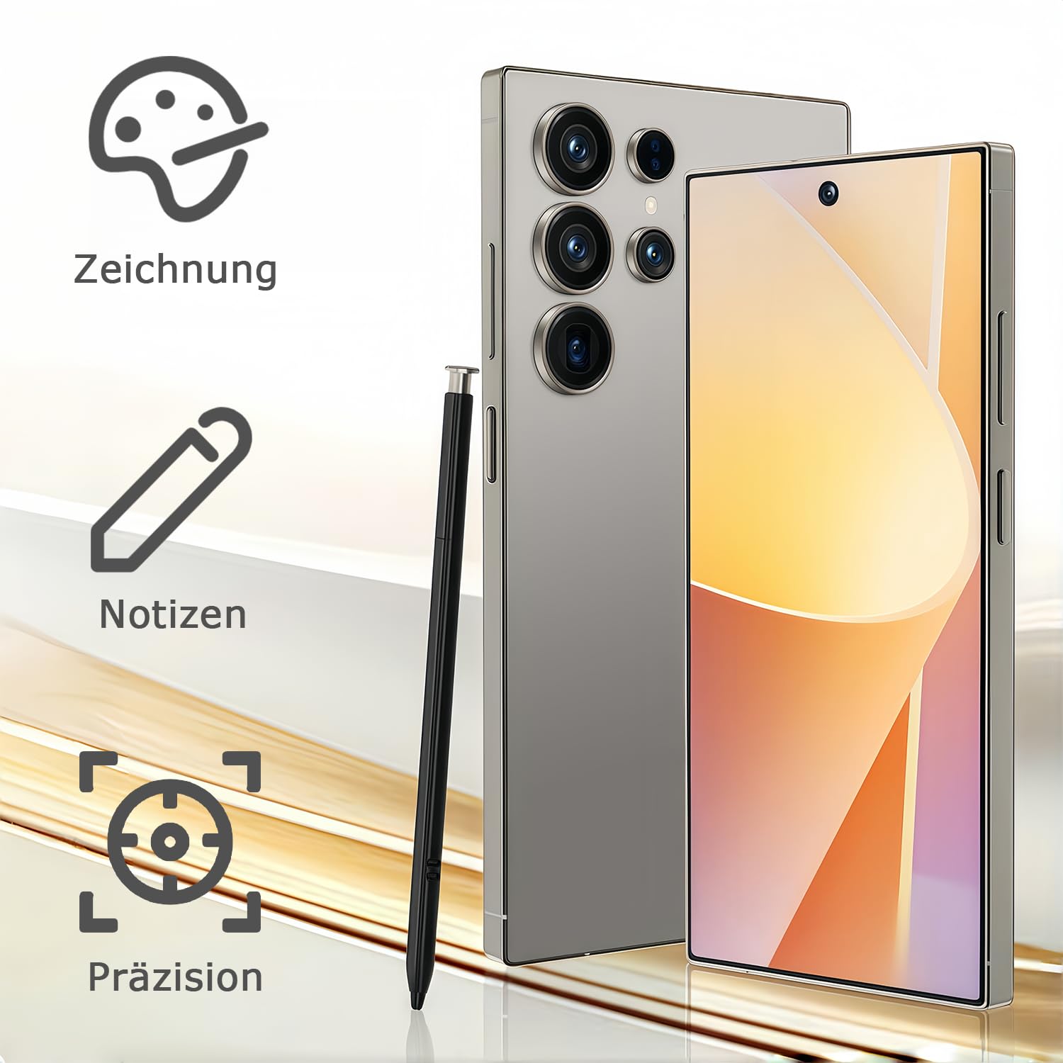 Android Smartphone Handy Ohne Vertrag Günstig, 8+256GB Dual SIM 6.8" HD-Bildschirm 4500mAh Akku 21+8MP Kamera, Simlockfreie Handys/OTG/Face ID,Blau