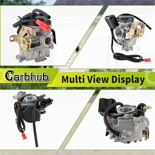 Miniatura 7 de Carbhub GY6 50cc carburador para GY6 49cc 50cc cuatro tiempos scooter chino ciclomotor Taotao Kymco