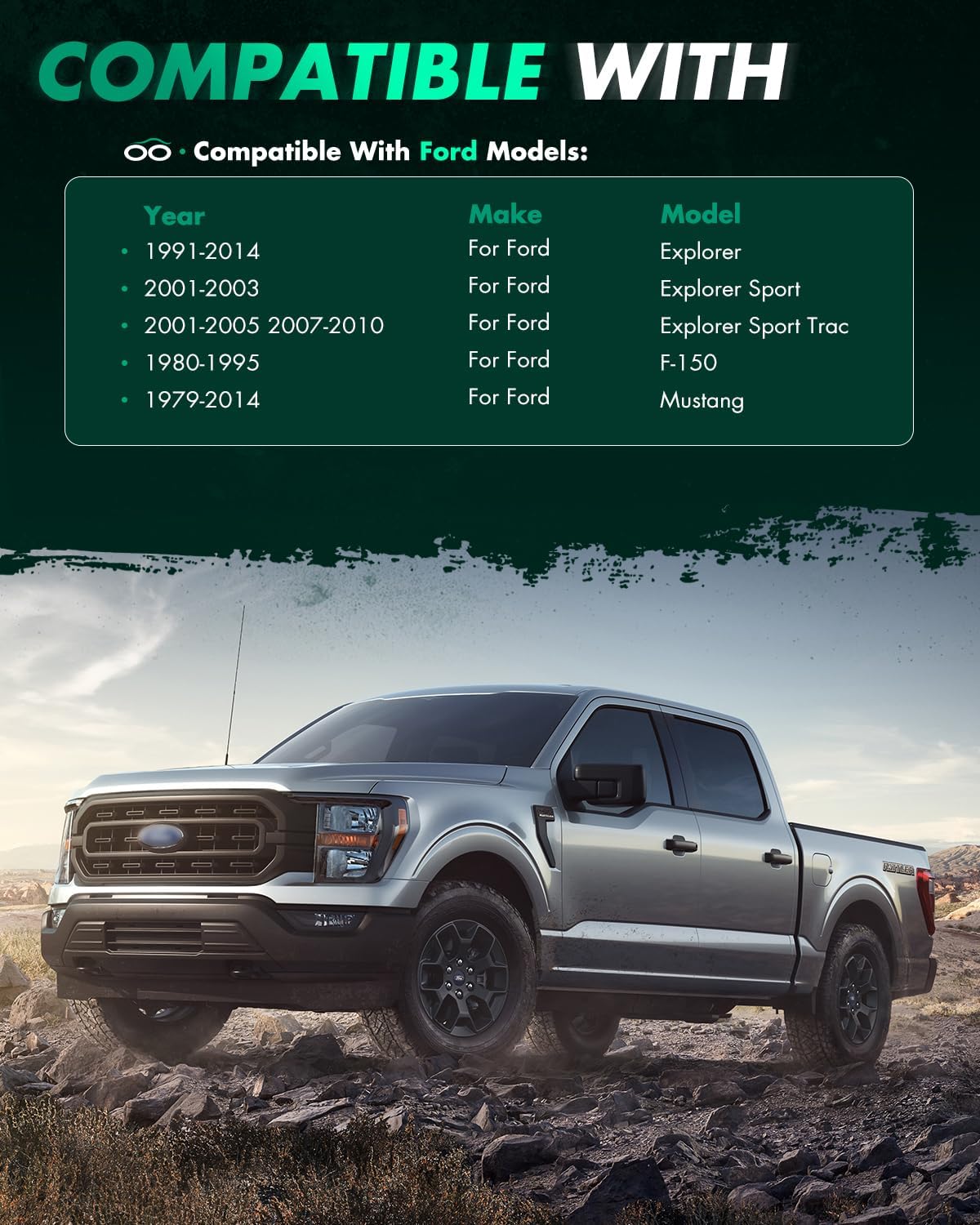 SCITOO 2Pcs Wheel Adapters 1.25" 5x4.5 to 5x5.5 Bore 71.5mm Studs 1/2 5Lug Wheel Spacers Adapters Fit for for Ford Explorer for Ford for Mustang for Ford Explorer Sport Explorer Sport Trac for F-150