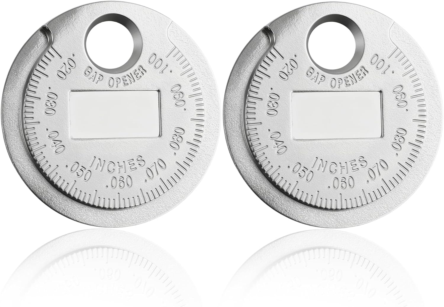 carleef 2PCS Car Spark Plug Measuring Tool,Standard 0.020 to 0.100 Inch Cars Spark Plug Gap Tool for Quick Reading Scale,Essential Car Accessories Sparks Plugs Gapping Tools