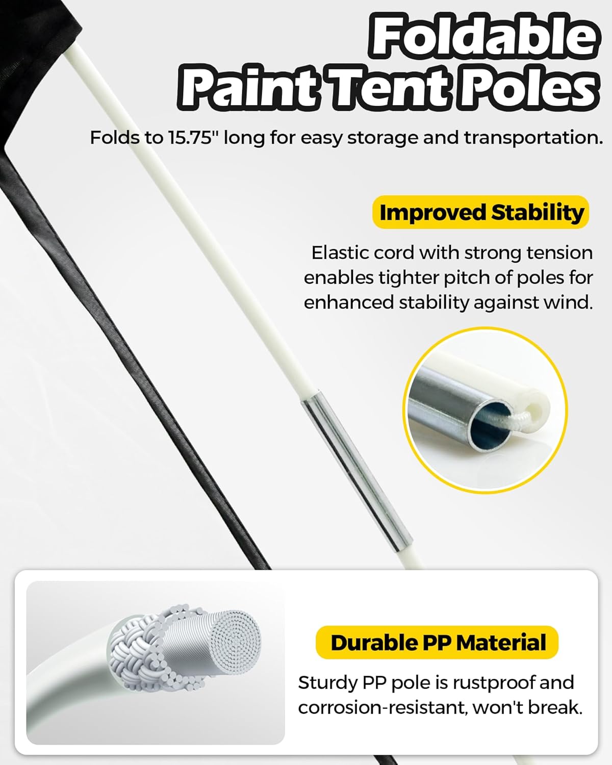 Portable Spray Paint Booth Tent: PLANTIONAL Spray Shelter with Waterproof Floor, Mesh Screen & Rear Vent, Hobby Paint Shield Tool Painting Station, Paint Tent for Spray Painting Furniture DIY, 7x4x4ft