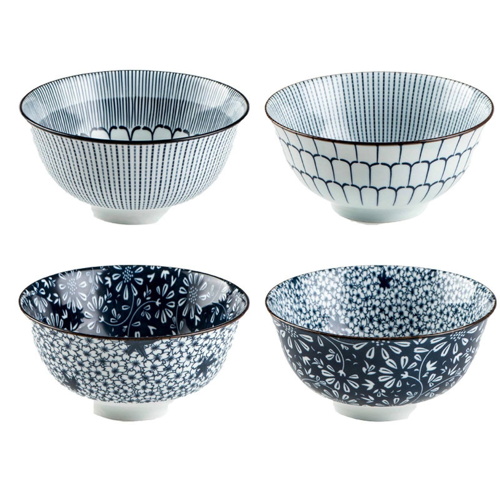 Miski i talerze w stylu japońskim w stylu vintage, ceramiczna, kreatywna, minimalistyczna zastawa stołowa - talerz do zupy z makaronem