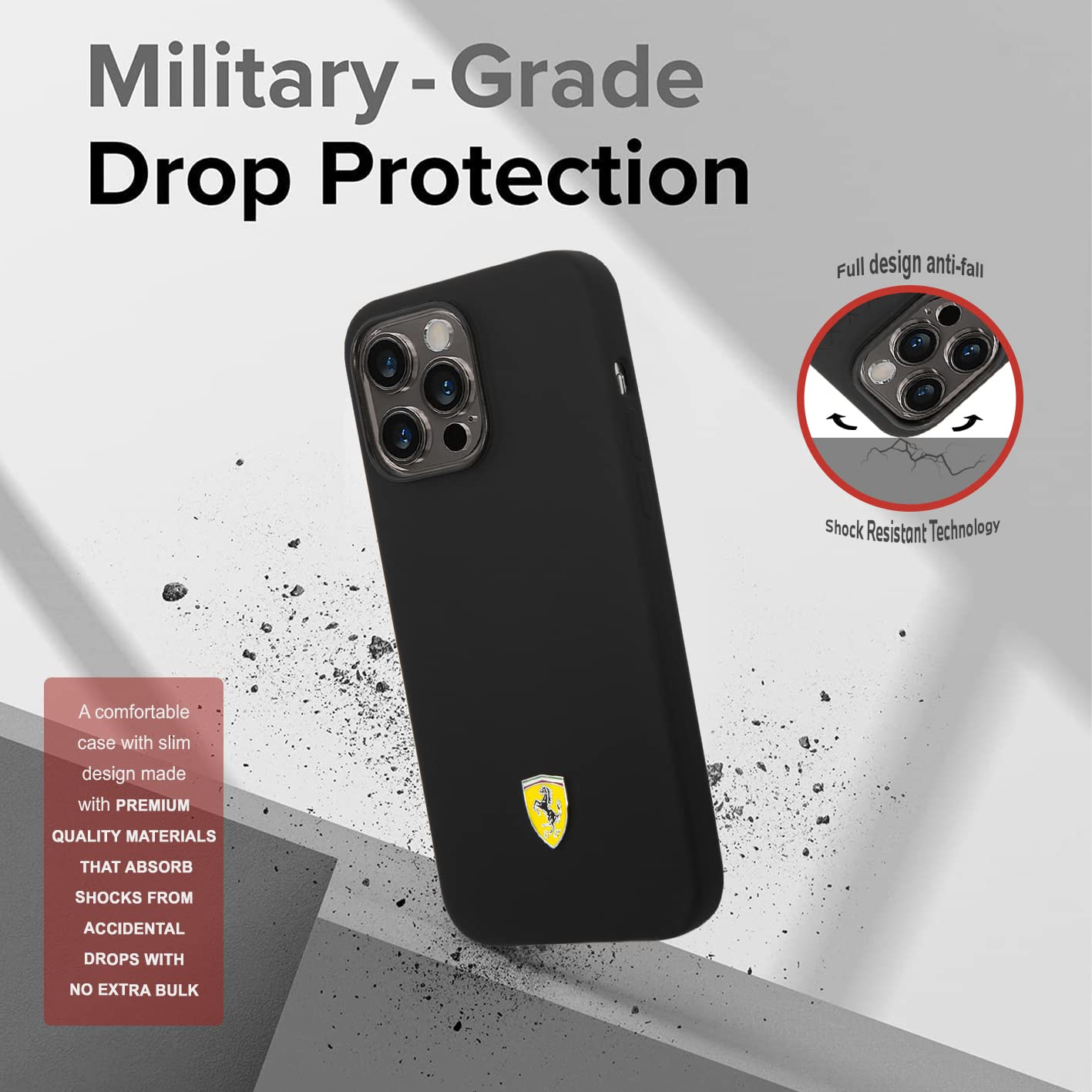 Ferrari - Custodia rigida per iPhone 14, colore