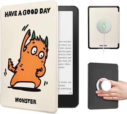 Vista 16 de CoBak Funda con cubierta magnética plegable para Kindle Paperwhite de 7 pulgadas de 12ª generación 2024 y Kindle Colorsoft - para PopSockets Grip