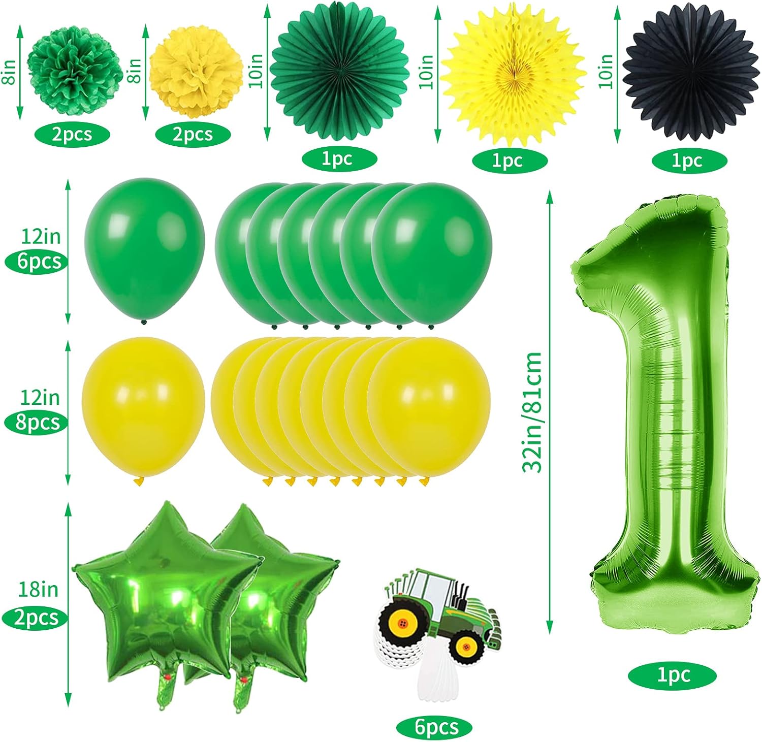 11th Birthday Decorations Boy, Construction Party Supplies, Train Balloon, Happy Birthday Banner