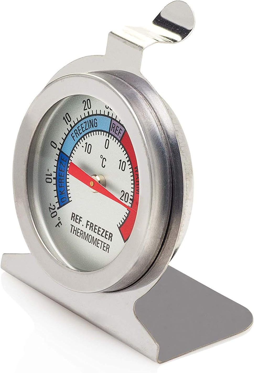Smart Choice Refrigerator and Freezer Thermometer, -20 to 90 Degrees with Easy Read Dial