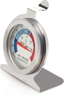 Smart Choice Refrigerator and Freezer Thermometer, -20 to 90 Degrees With Easy Read Dial