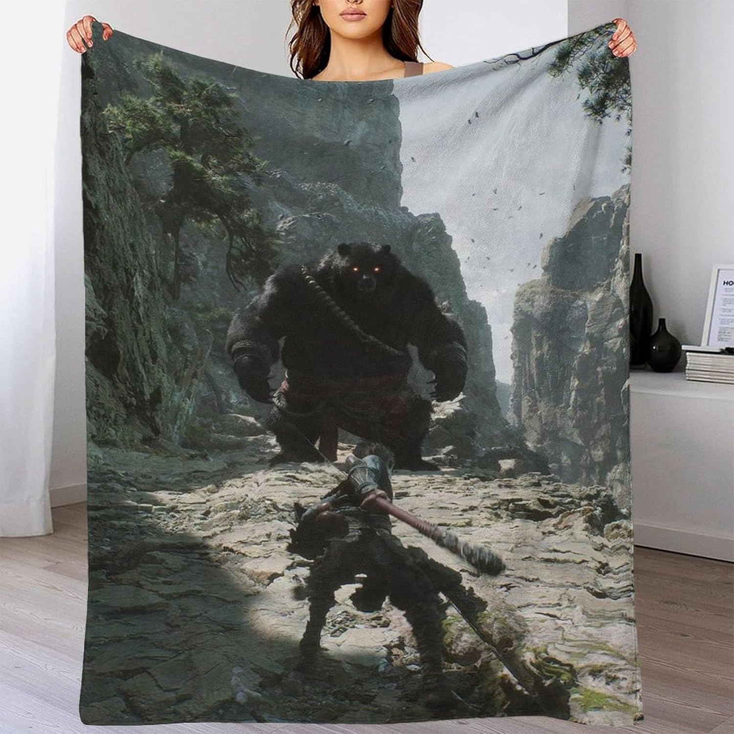 ブラック ミス: 悟空 ブランケット ビデオゲーム ブランケット ソフトブランケット オールシーズン使える心地良いブランケット スロ