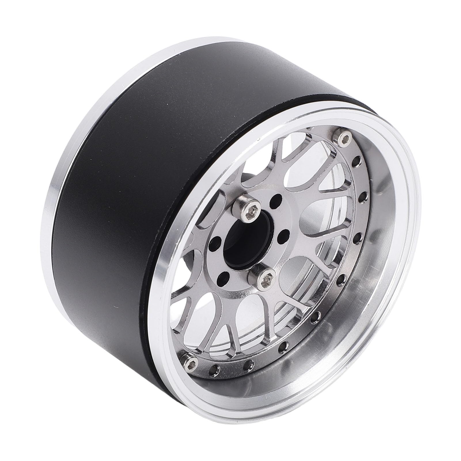 Annadue Anodowane 2,2-calowe Felgi Aluminiowe ze Stopu Aluminium 4 szt. Dla Modelu Samochodu RC 1/10 Wytrzymałe Osiągi Terenowe (Kolor Ti)