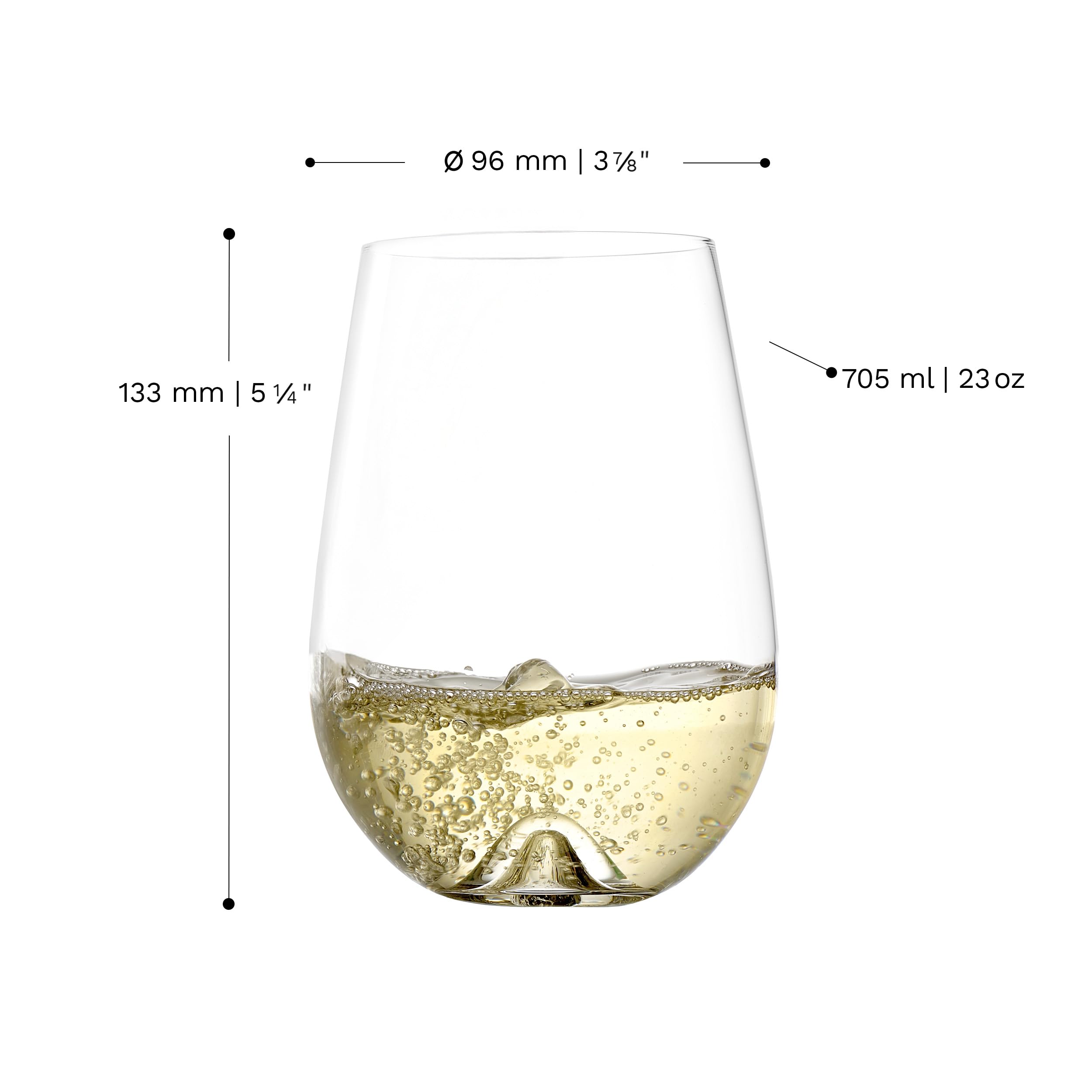 Stölzle Lausitz Verres à Bière Vulcano Set 6x 705 ml – Gobelets en Cristal Élégants et Résistants – Design Intemporel – Verres sans Plomb Lavables au Lave-Vaisselle – Fabriqués en Allemagne