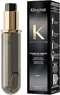 Kérastase NEW Chronologiste Huile De Parfum Hair Oil, For Dry Scalp & Dry/Damaged Hair Types, Nourishing Hair Oil with Fragrance, Provides Shine, With Hyaluronic Acid & Vitamin E